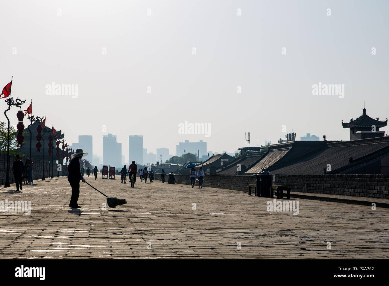 Xian city wall Banque D'Images