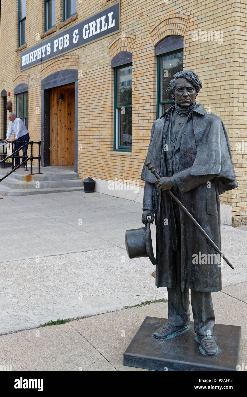 RAPID CITY, DAKOTA DU SUD, le 11 septembre 2018 : La ville de présidents est une série de statues en bronze grandeur nature le long des anciens présidents stre Rapid City Banque D'Images