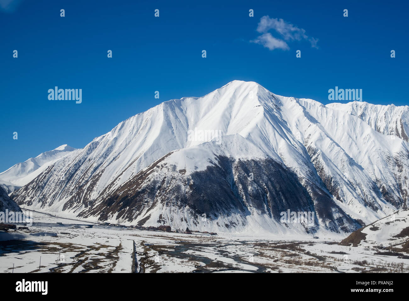 Montagnes du Caucase en Géorgie Banque D'Images