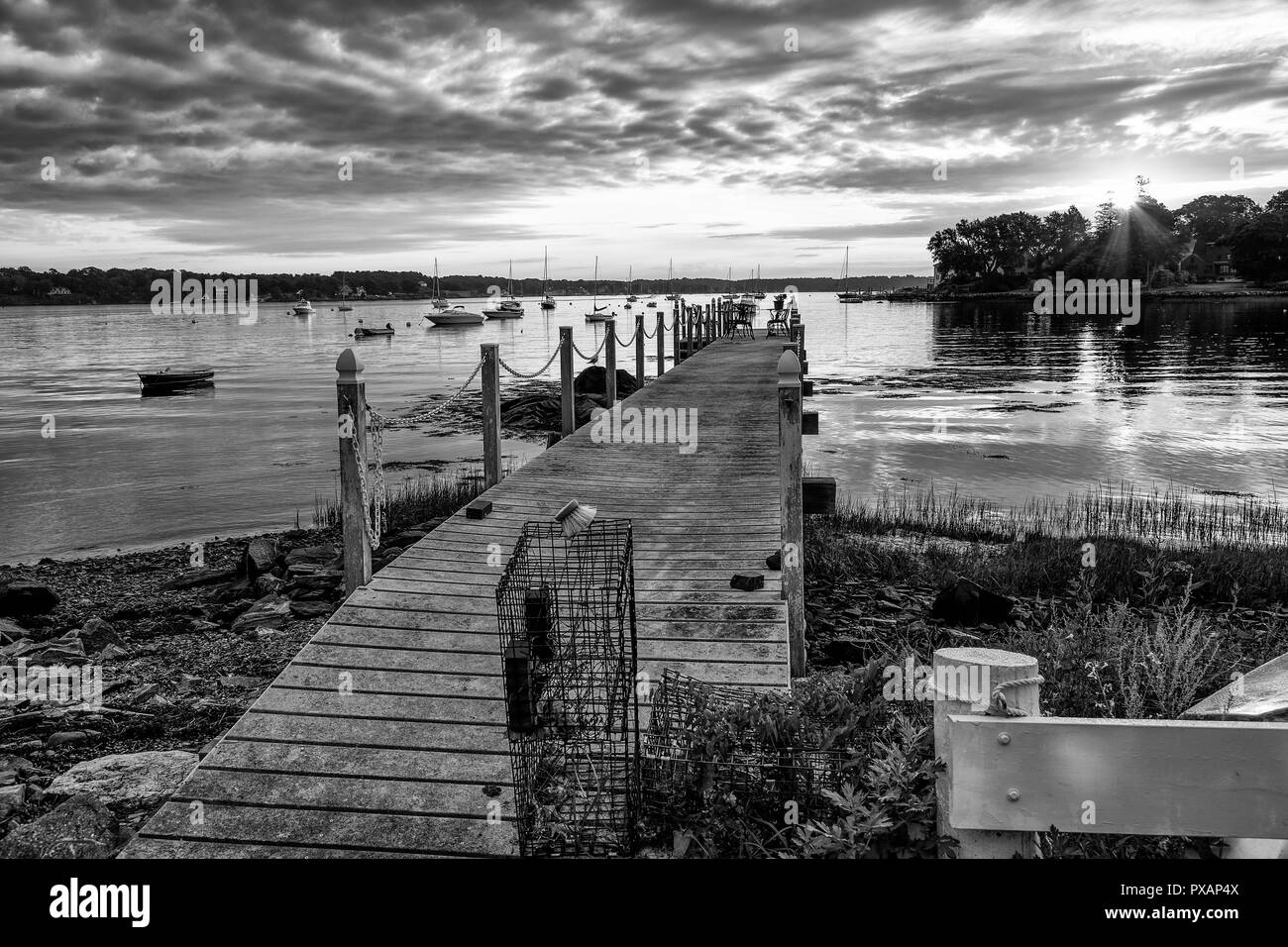 À quai Banque D'Images