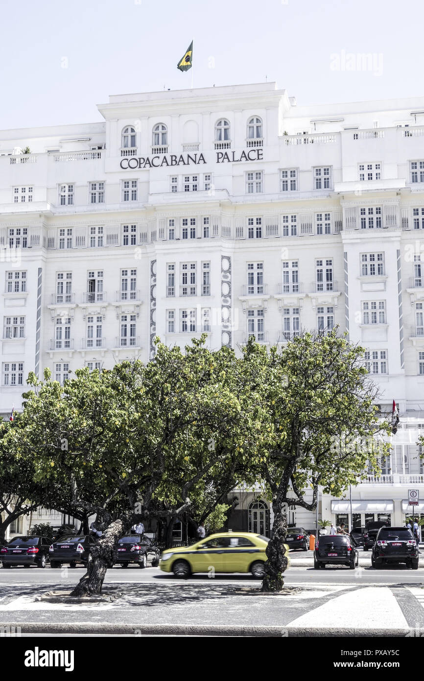 Rio de Janeiro, Copacabana, Copacapana Palace Hotel, Brésil Banque D'Images