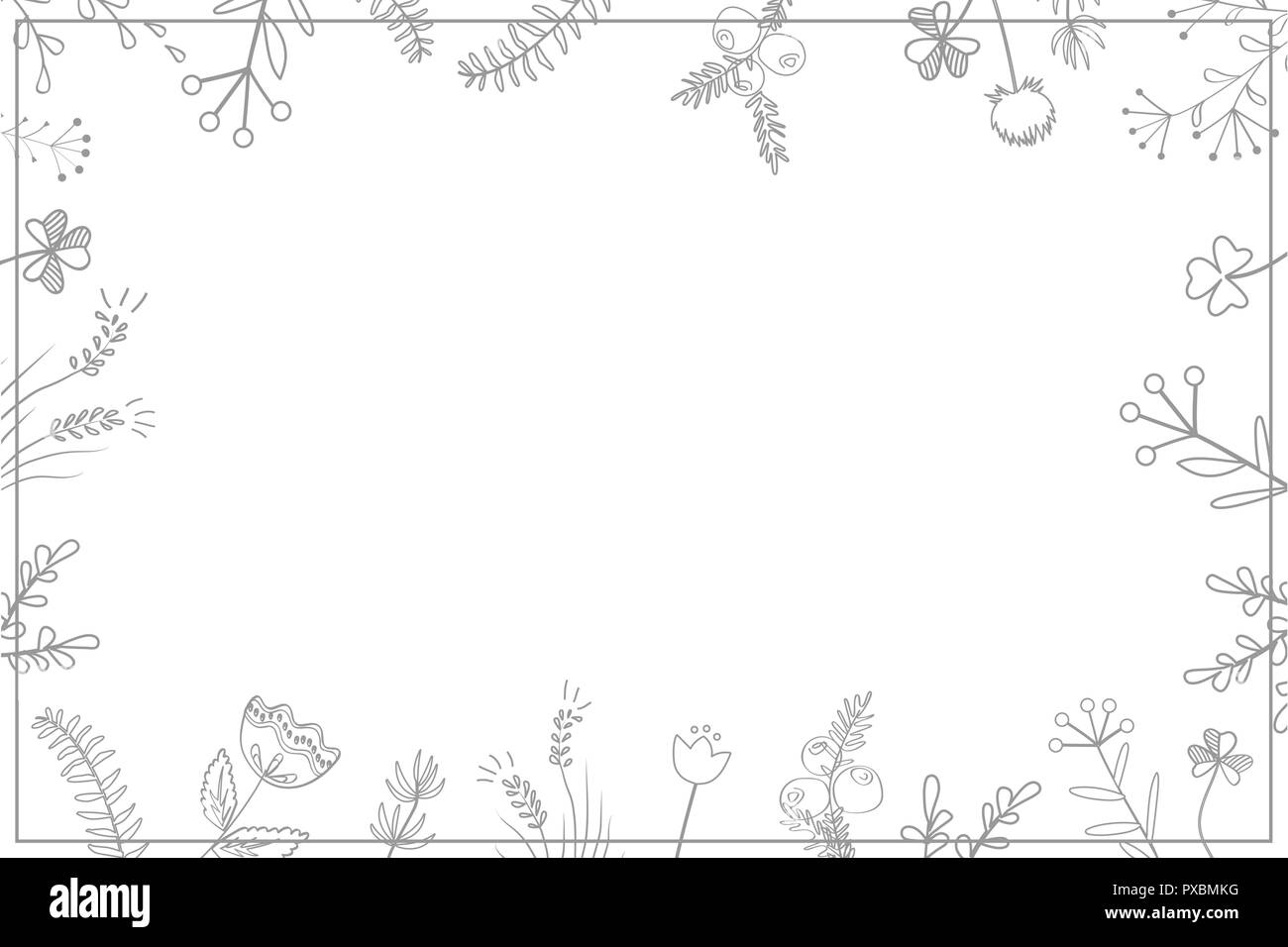 Floral élégant cadre, blanc sur blanc. Carte, modèle pour l'invitation. Illustration de Vecteur