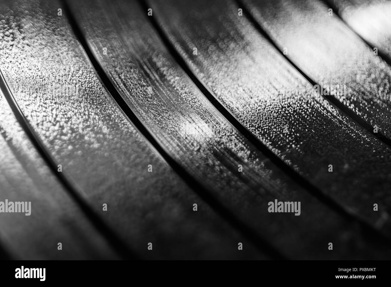 Record LP vinyle rainures pour arrière-plan musical II Banque D'Images