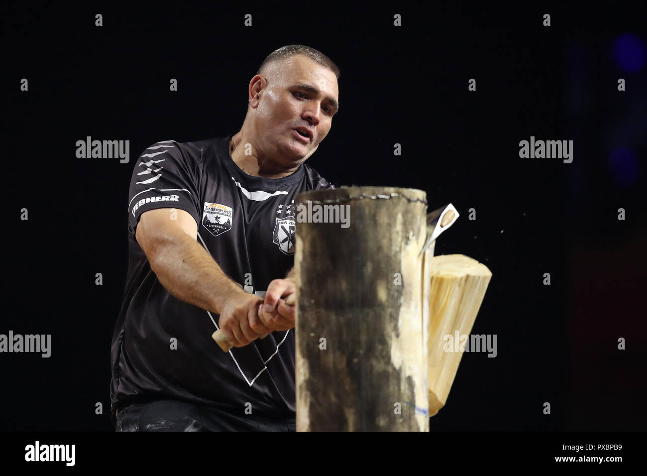 Liverpool, Royaume-Uni. 20 Oct, 2018. Stihl TIMBERSPORTS Championnats du monde individuels 2018 Crédit : Paul Greenwood/Alamy Live News Banque D'Images