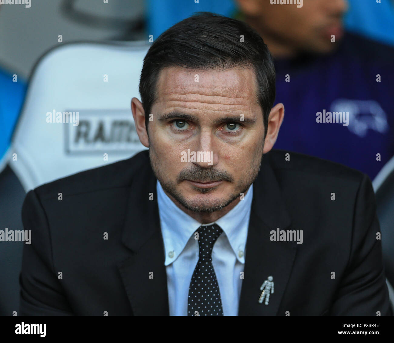 20 octobre 2018, Pride Park, Derby, England ; Sky Bet Championship, Derby County v Sheffield United ; Frank Lampard manager de Derby Crédit : Mark Cosgrove/News Images images Ligue de football anglais sont soumis à licence DataCo Banque D'Images