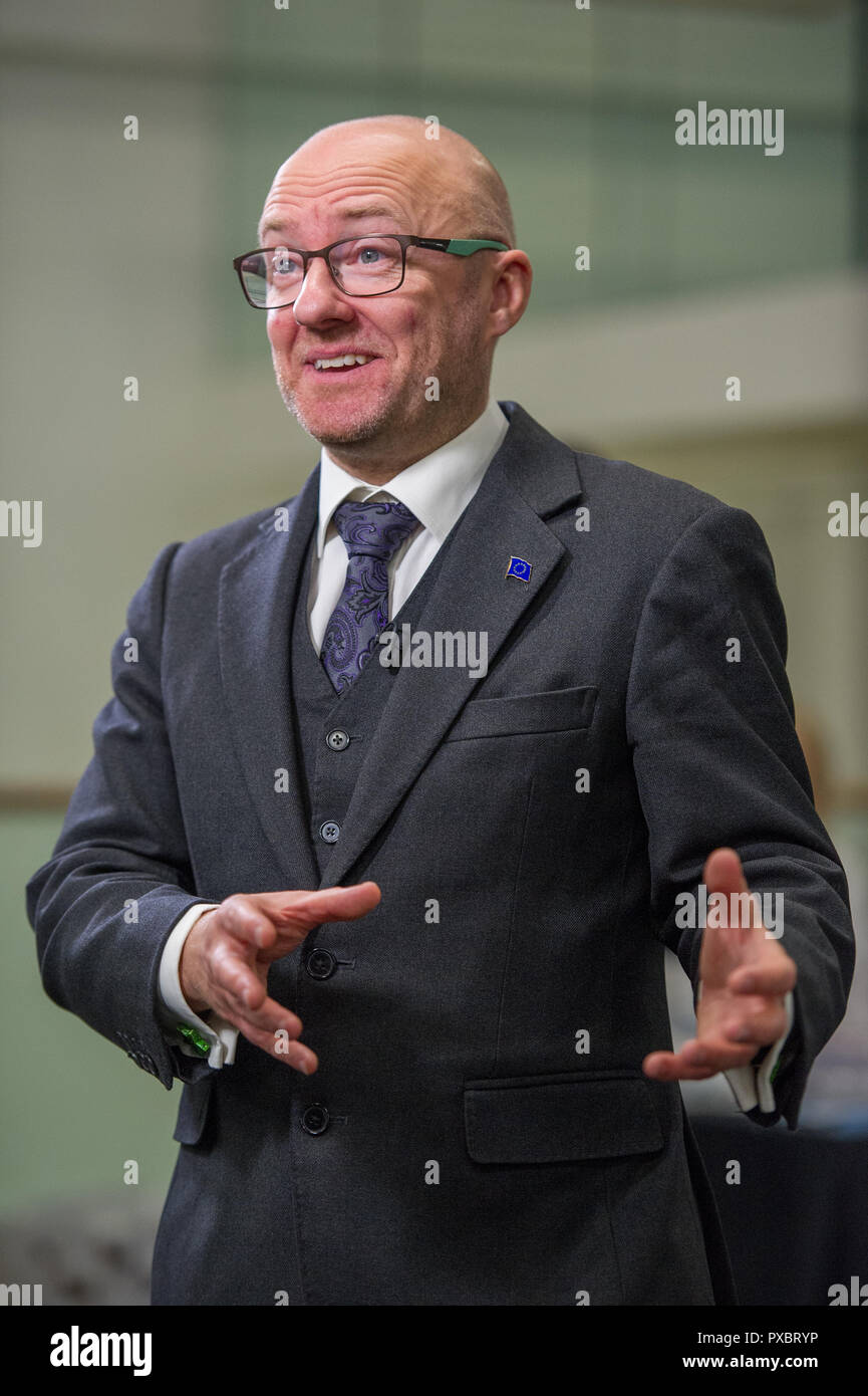 Glasgow, Ecosse, Royaume-Uni. 20 Oct, 2018. Conférence nationale du Parti Vert écossais en 2018. Photo Patrick Harvie MSP et le leader du Parti Vert écossais. Crédit : Colin Fisher/Alamy Live News Banque D'Images Glasgow, Ecosse, Royaume-Uni. 20 Oct, 2018. Conférence nationale du Parti Vert écossais en 2018. Photo Patrick Harvie MSP et le leader du Parti Vert écossais. Crédit : Colin Fisher/Alamy Live News Banque D'Images