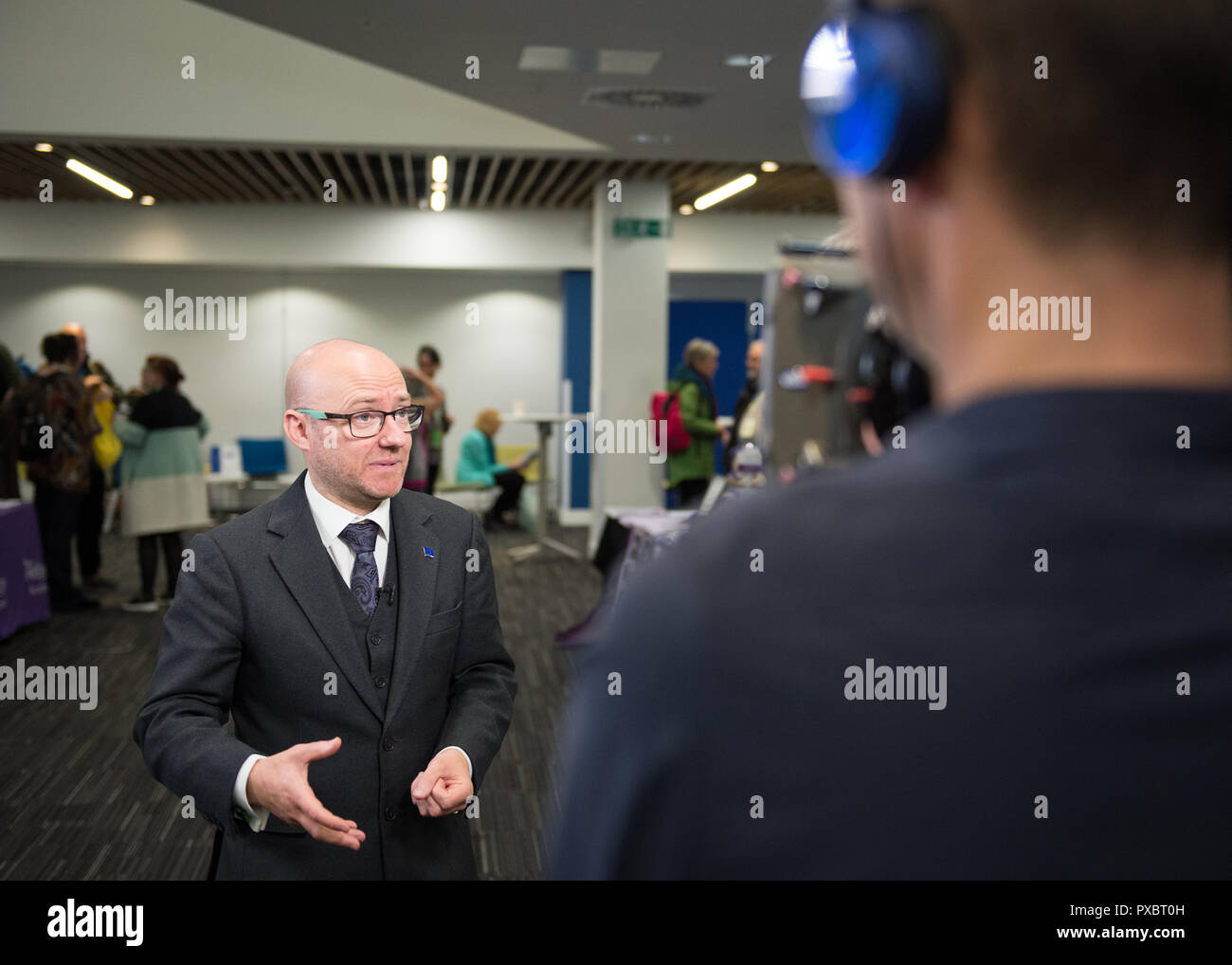 Glasgow, Ecosse, Royaume-Uni. 20 Oct, 2018. Conférence nationale du Parti Vert écossais en 2018. Photo Patrick Harvie MSP et le leader du Parti Vert écossais. Crédit : Colin Fisher/Alamy Live News Banque D'Images Glasgow, Ecosse, Royaume-Uni. 20 Oct, 2018. Conférence nationale du Parti Vert écossais en 2018. Photo Patrick Harvie MSP et le leader du Parti Vert écossais. Crédit : Colin Fisher/Alamy Live News Banque D'Images