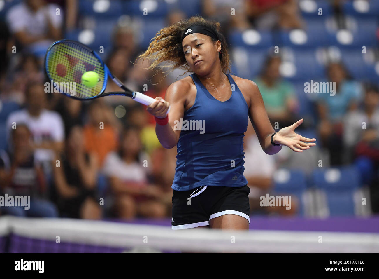 Singapour. 21 Oct, 2018. Naomi Osaka (JPN), OCT 21, 2018 pratique - BNP Paribas finales WTA Crédit : Haruhiko Otsuka/AFLO/Alamy Live News Banque D'Images