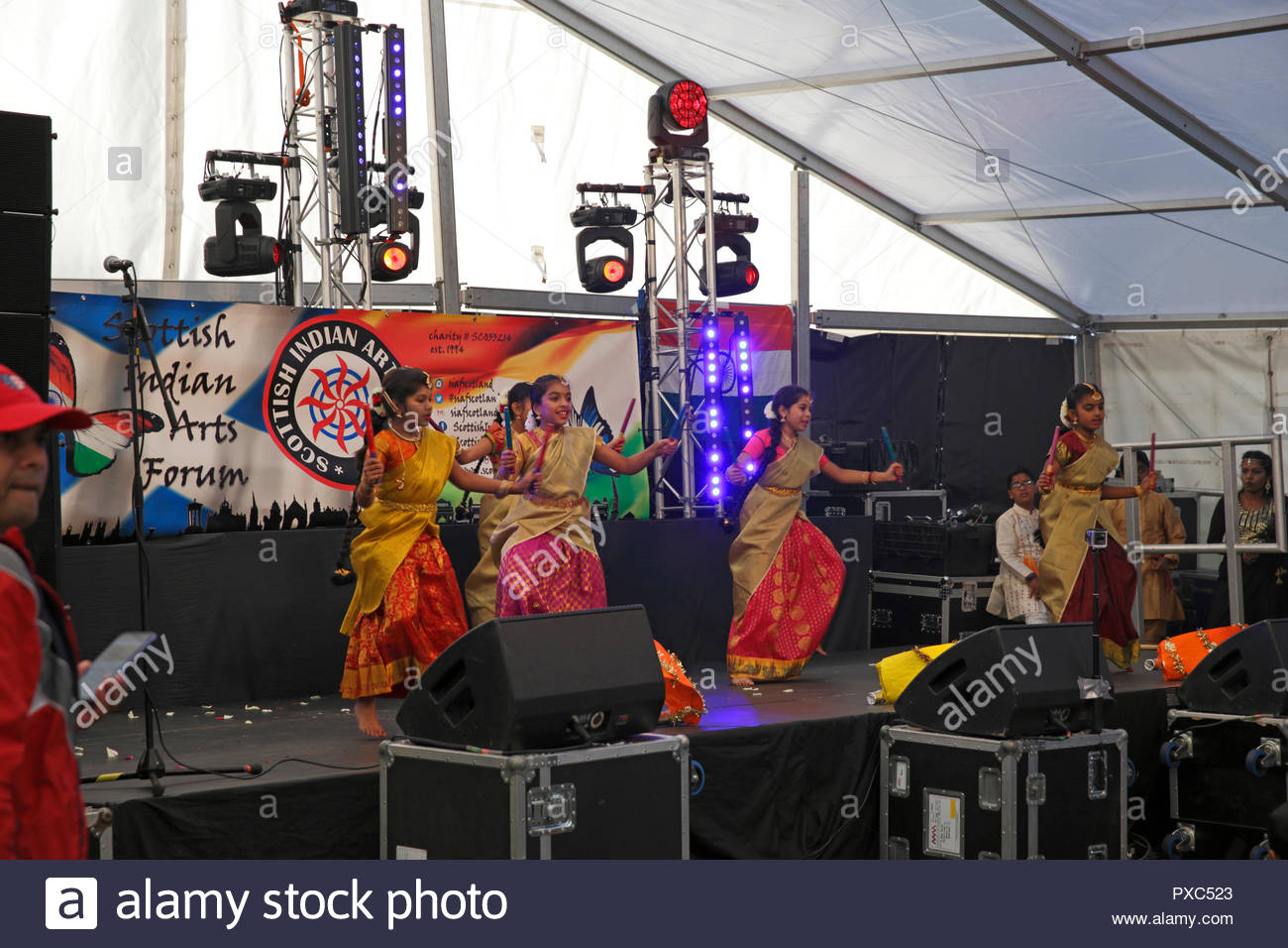 Edinburgh, Royaume-Uni. Octobre 21, 2018. Dusherra l'activité phare de l'Indian Arts écossais Forum se tient sur le dessus de Calton Hill, à Édimbourg. Credit : Craig Brown/Alamy Live News. Banque D'Images