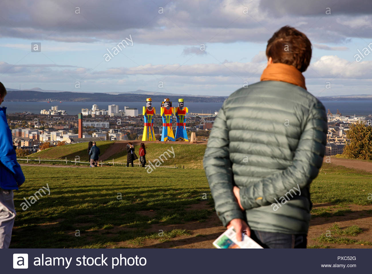 Edinburgh, Royaume-Uni. Octobre 21, 2018. Dusherra l'activité phare de l'Indian Arts écossais Forum se tient sur le dessus de Calton Hill, à Édimbourg. Credit : Craig Brown/Alamy Live News. Banque D'Images