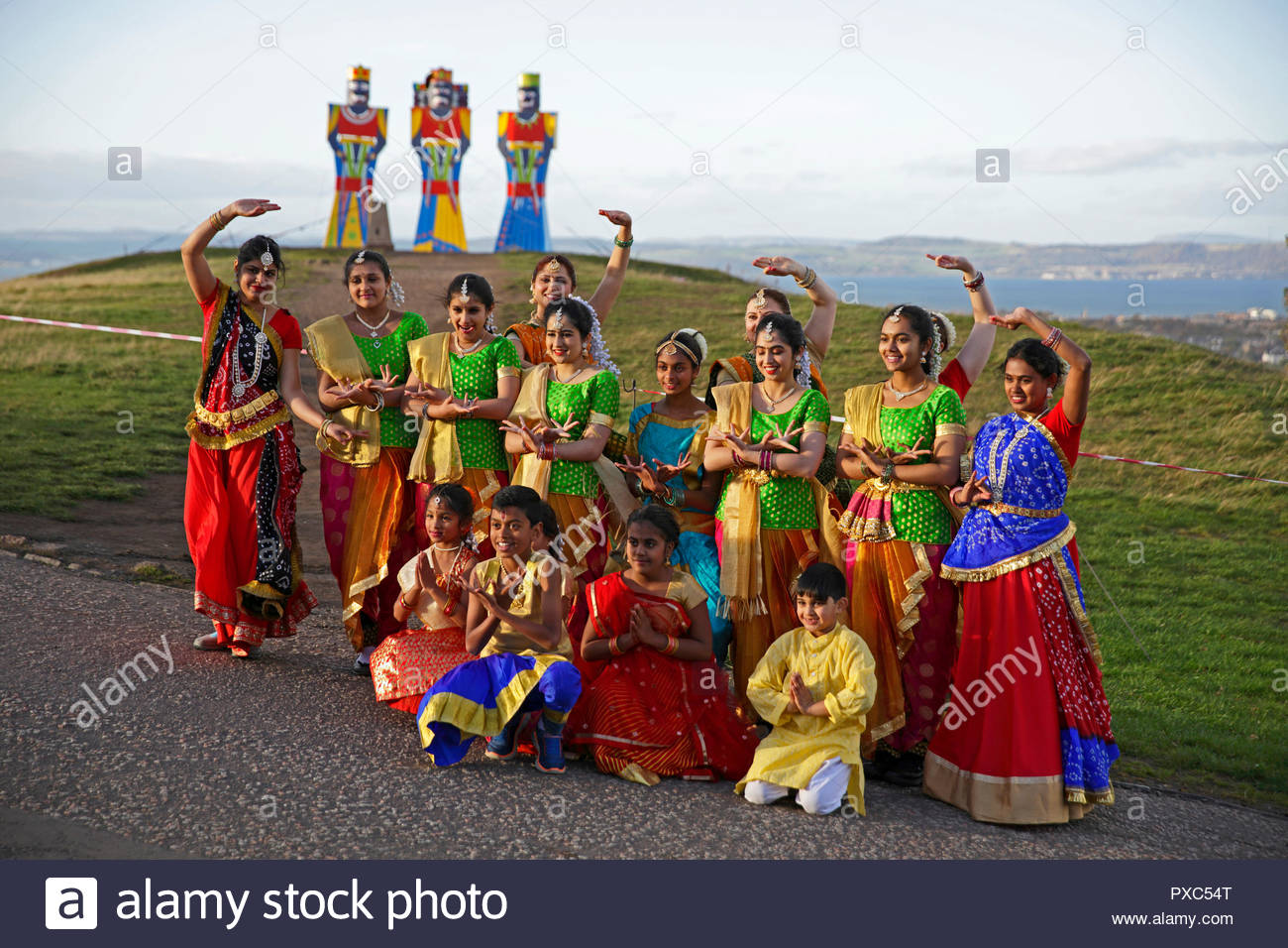 Edinburgh, Royaume-Uni. Octobre 21, 2018. Dusherra l'activité phare de l'Indian Arts écossais Forum se tient sur le dessus de Calton Hill, à Édimbourg. Credit : Craig Brown/Alamy Live News. Banque D'Images