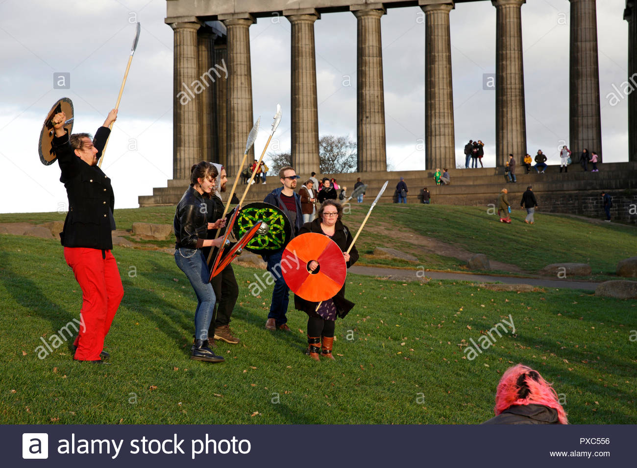 Edinburgh, Royaume-Uni. Octobre 21, 2018. Dusherra l'activité phare de l'Indian Arts écossais Forum se tient sur le dessus de Calton Hill, à Édimbourg. Credit : Craig Brown/Alamy Live News. Banque D'Images