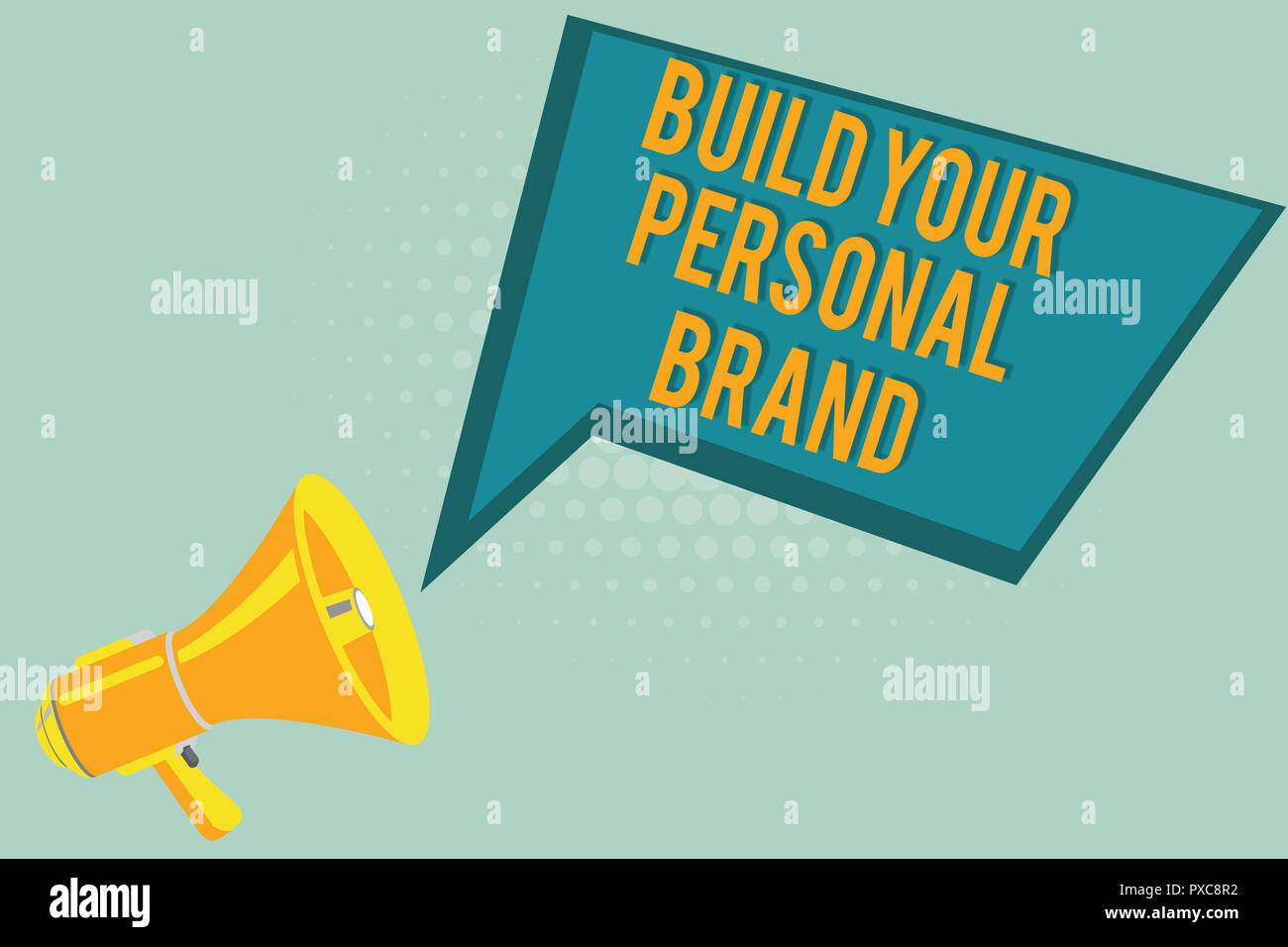 Signe texte montrant construire votre marque personnelle. Photo conceptuelle La pratique de marketing montrant eux-mêmes. Banque D'Images