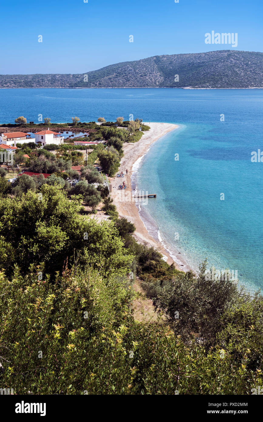Agios Dimitrios, Alonissos, Sporades du Nord de la Grèce. Banque D'Images