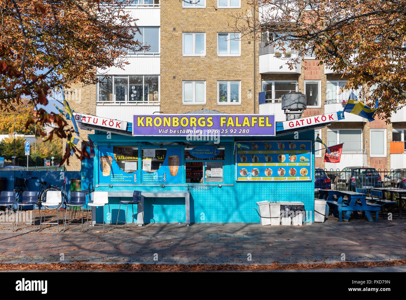 Kronborgs gatukök Falafel, falafel, boutique, Malmö, Suède Banque D'Images