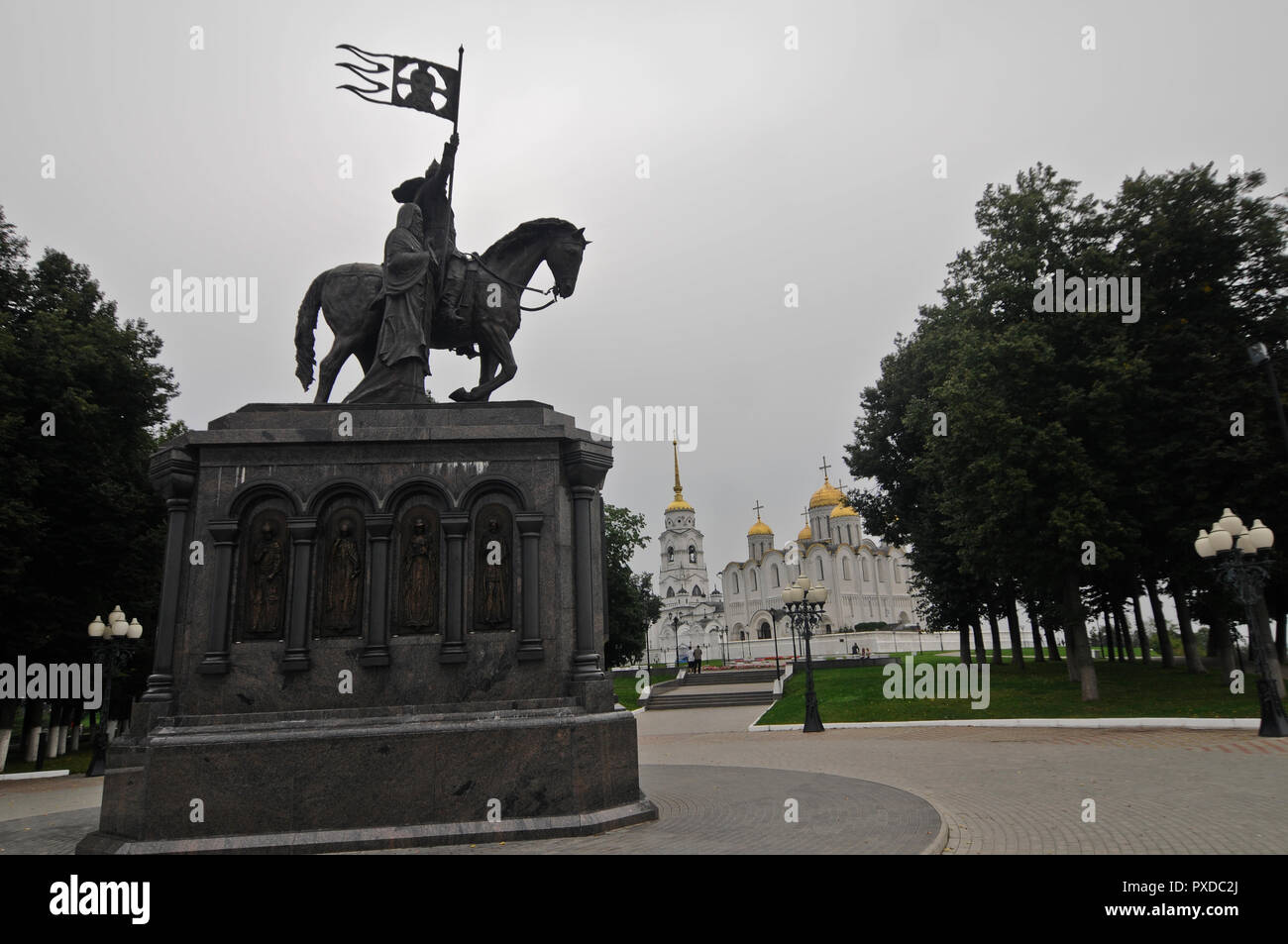 Le Prince Vladimir le Grand monument. Sobornaya Ploschad, Vladimir, Russie Banque D'Images