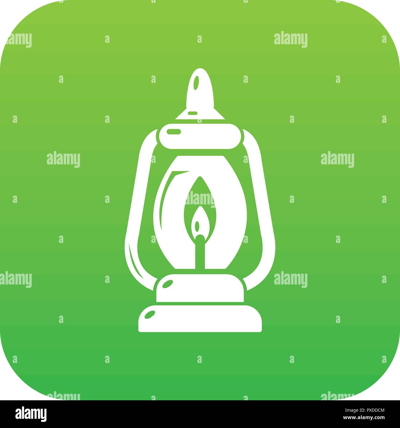 L'icône lampe minière Vecteur vert Illustration de Vecteur