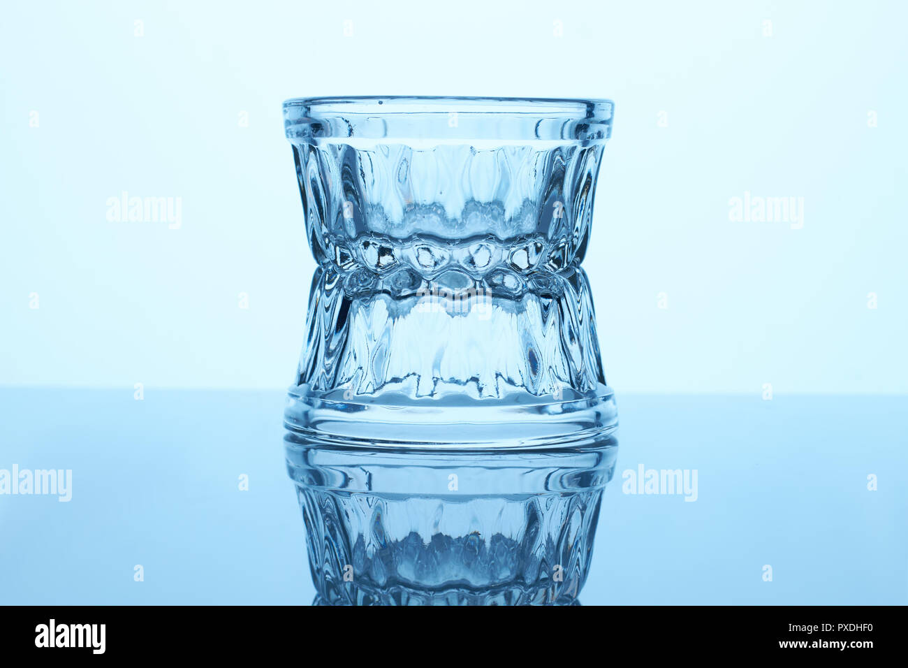 Deux verres à faible vide. Banque D'Images