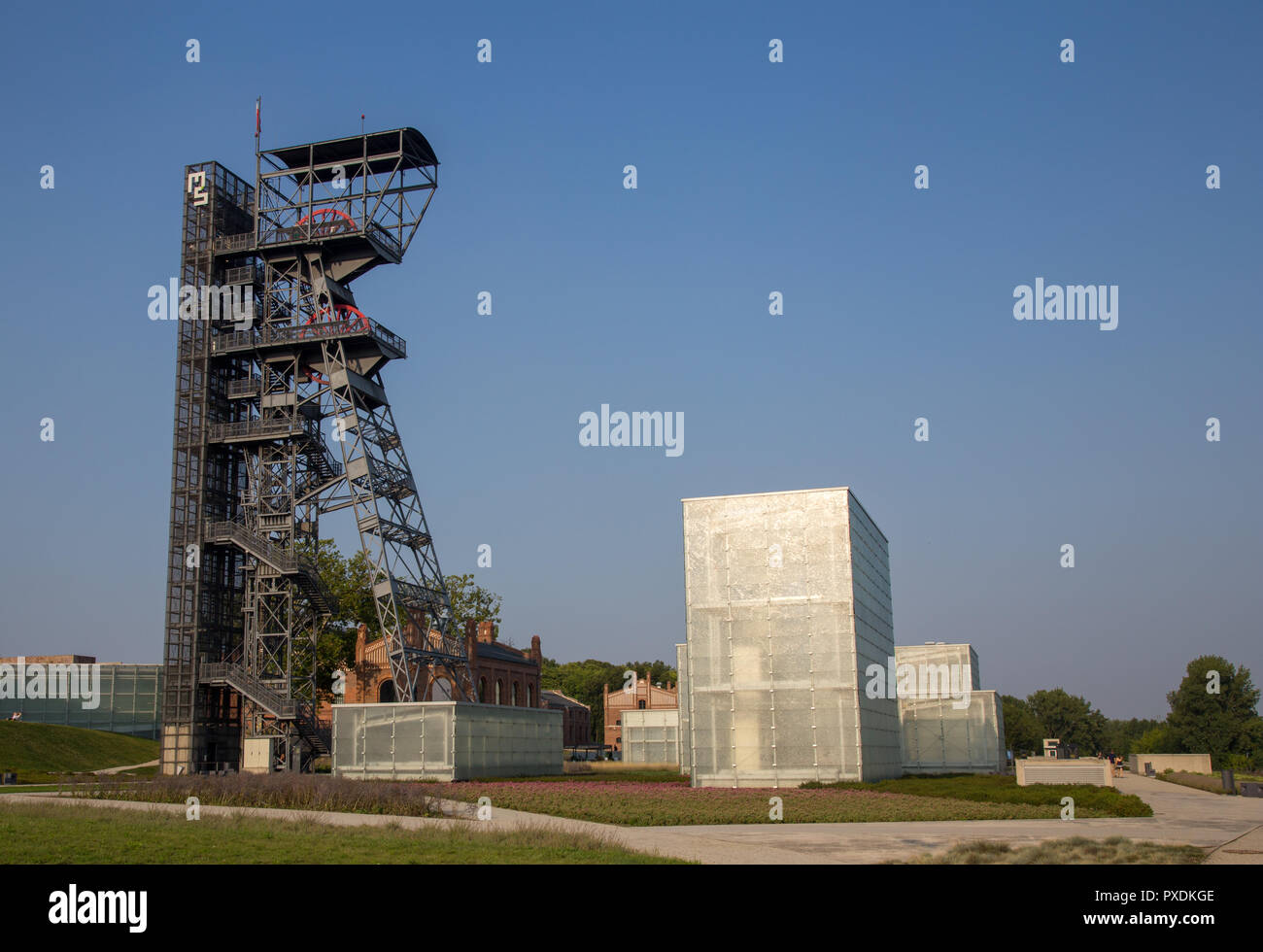 Katowice, Pologne : Warszawa de mine de l'ancienne mine de Katowice, qui fait maintenant partie de la musée de Silésie Banque D'Images