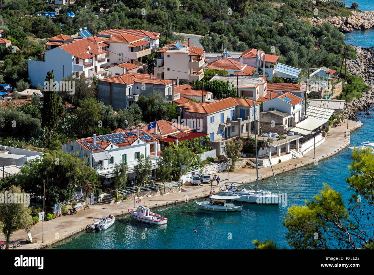 Steni Vala, Alonissos, Sporades du Nord de la Grèce. Banque D'Images