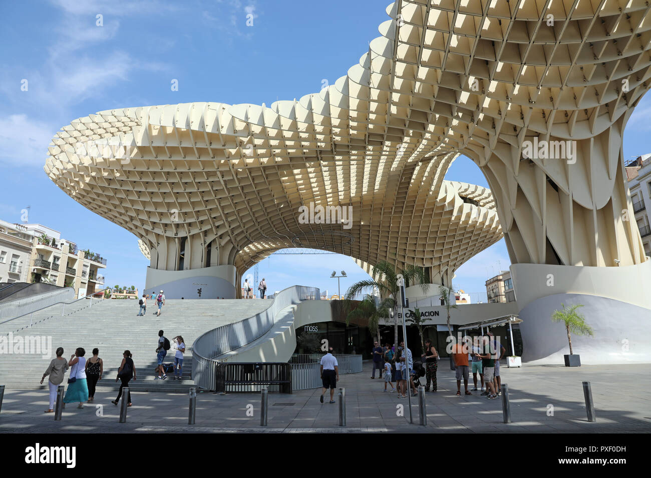 Séville / Espagne - 15 septembre 2018 : une vue de la Metropol Parasol, ou Las Setas de Sevilla Banque D'Images