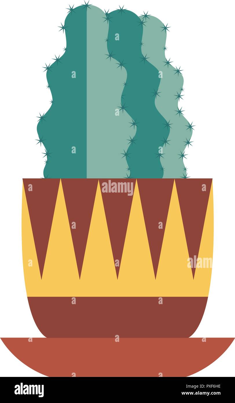 Accueil Icône Cactus Illustration de Vecteur