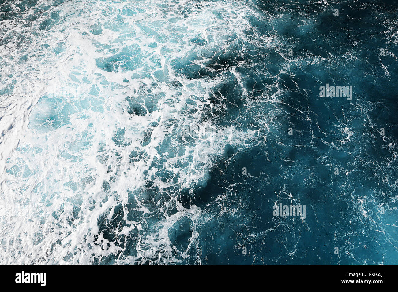 Deep Blue Sea la texture de la surface prête à votre conception Banque D'Images