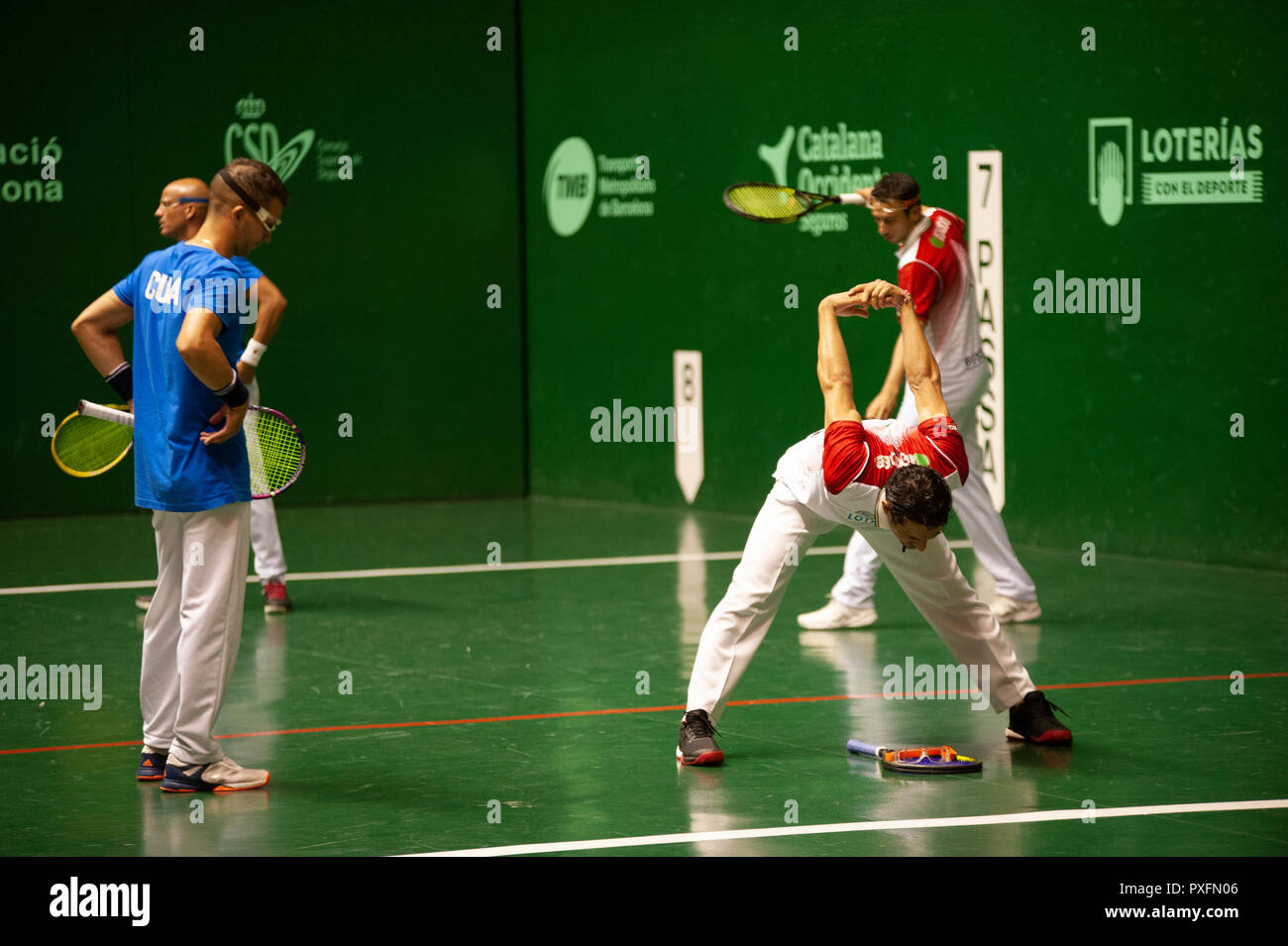 15 octobre 2018, Barcelone. Le monde ball championnat qui se déroulera à Barcelone a la présence des 14 meilleures équipes du monde, qui co Banque D'Images