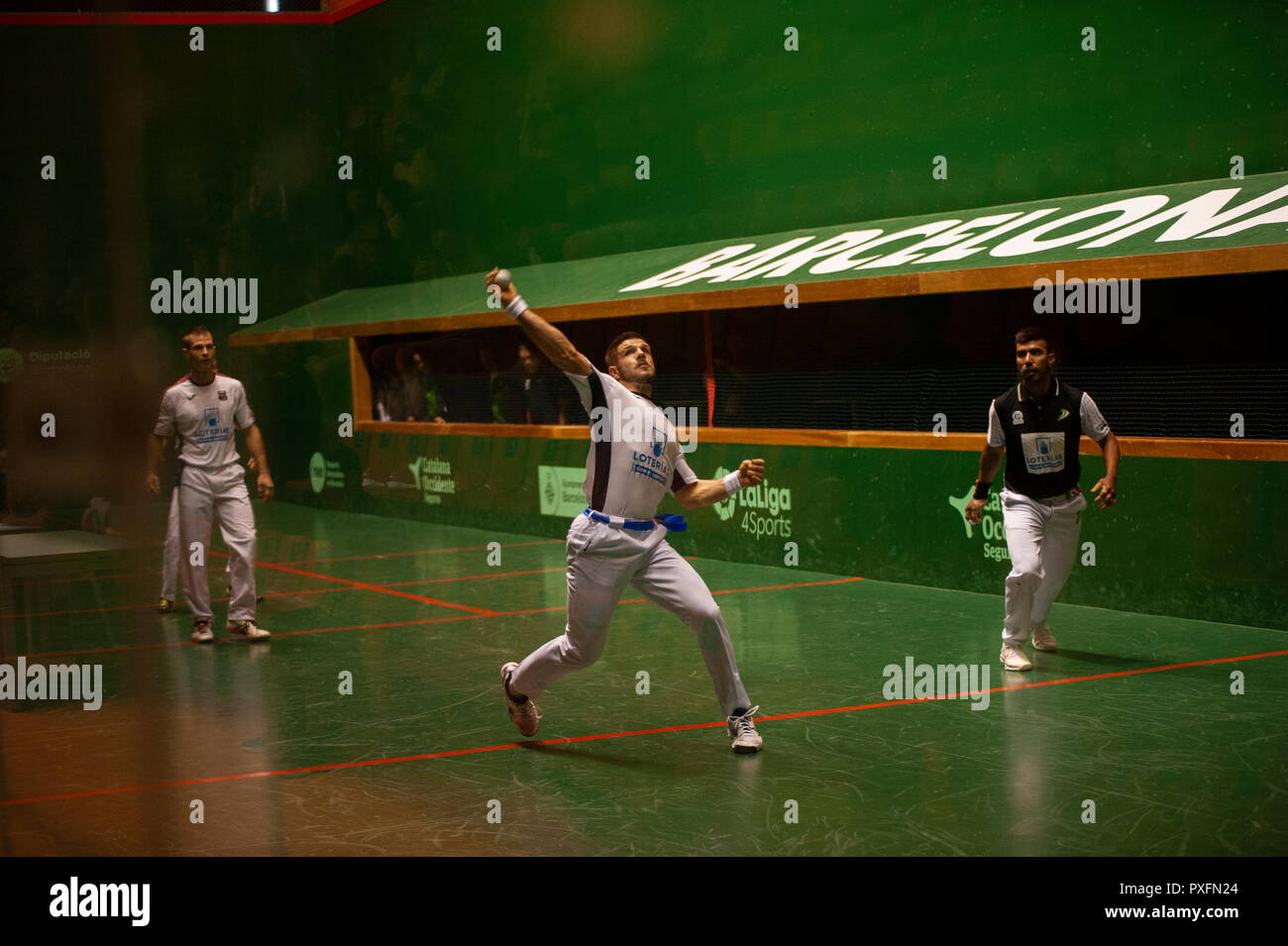 15 octobre 2018, Barcelone. Le monde ball championnat qui se déroulera à Barcelone a la présence des 14 meilleures équipes du monde, qui co Banque D'Images