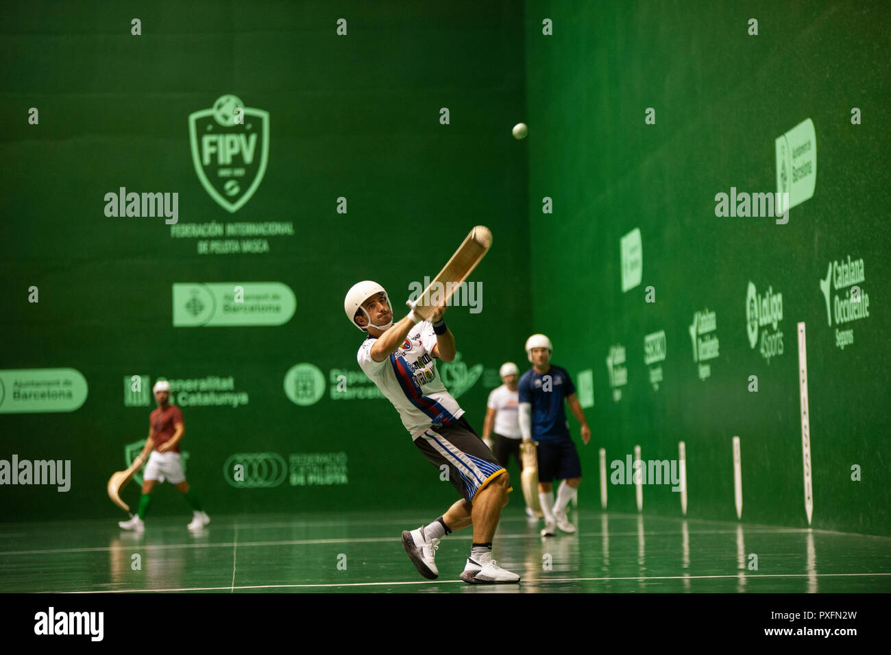 15 octobre 2018, Barcelone. Le monde ball championnat qui se déroulera à Barcelone a la présence des 14 meilleures équipes du monde, qui co Banque D'Images