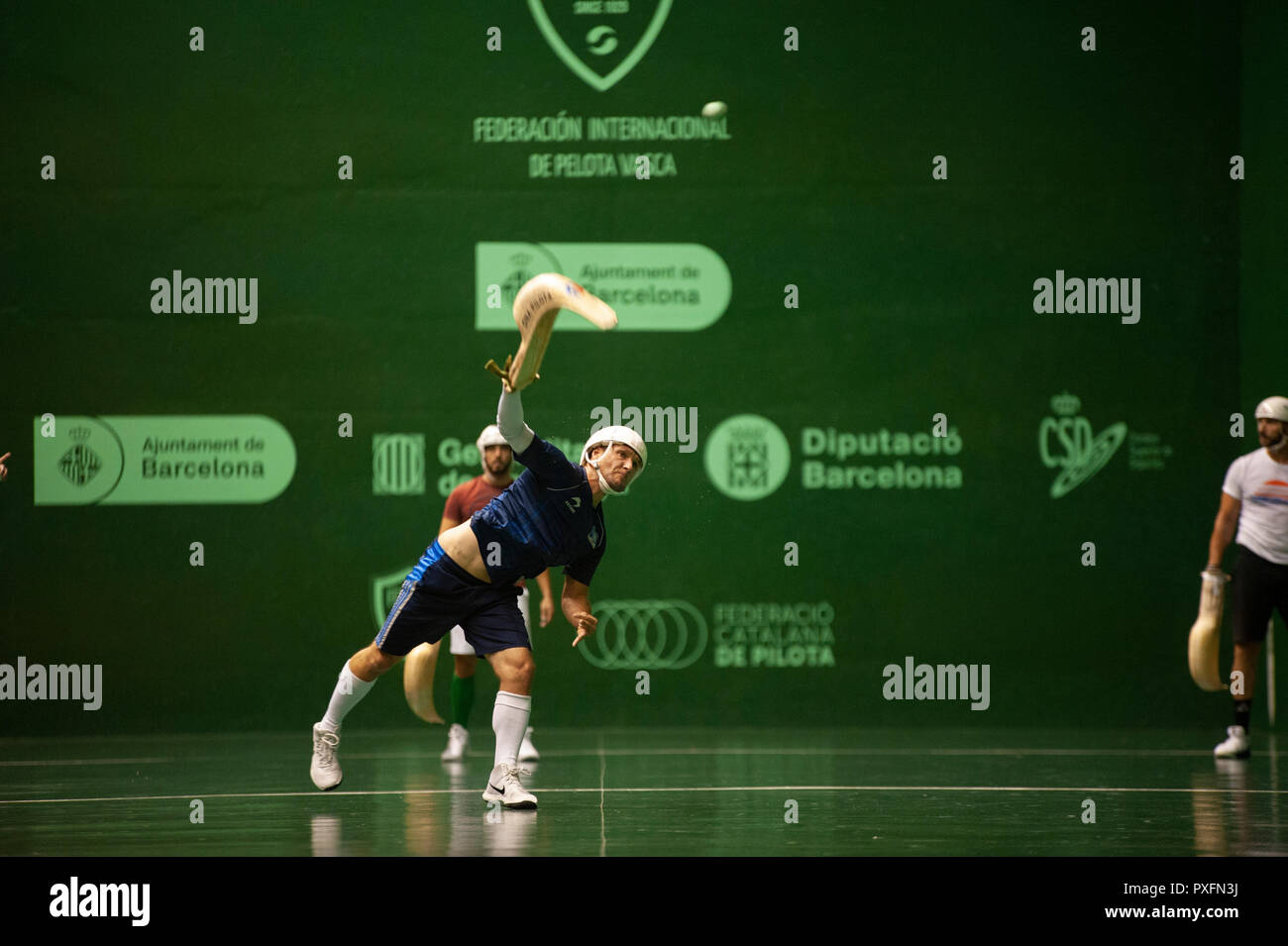 15 octobre 2018, Barcelone. Le monde ball championnat qui se déroulera à Barcelone a la présence des 14 meilleures équipes du monde, qui co Banque D'Images