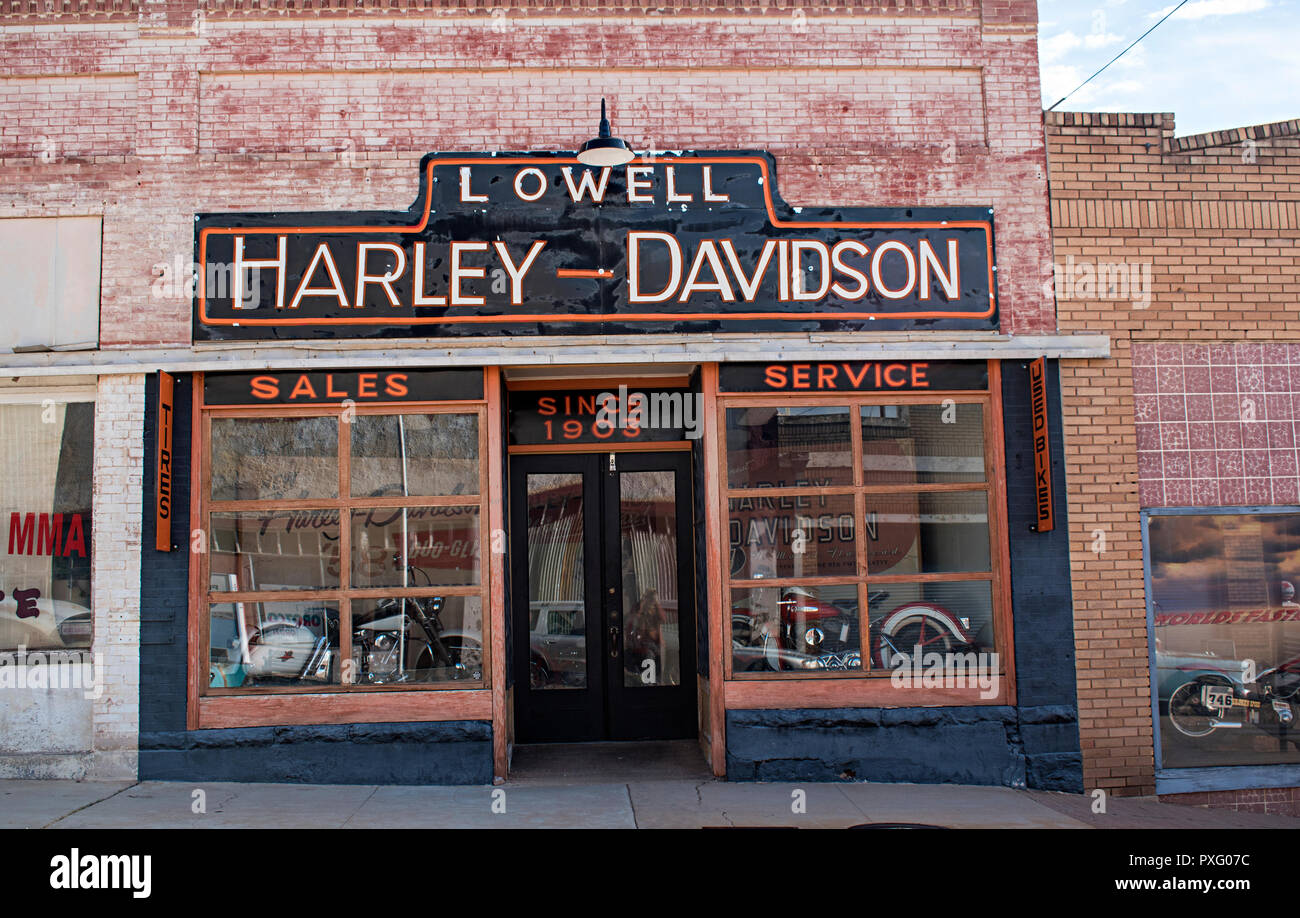 Lowell Arizona USA. Quartier des affaires du centre-ville Banque D'Images