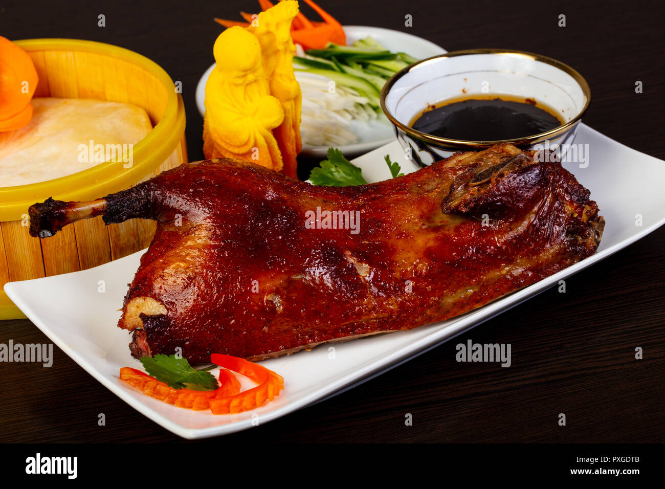 La cuisine chinoise - Delicous Peking Duck Banque D'Images