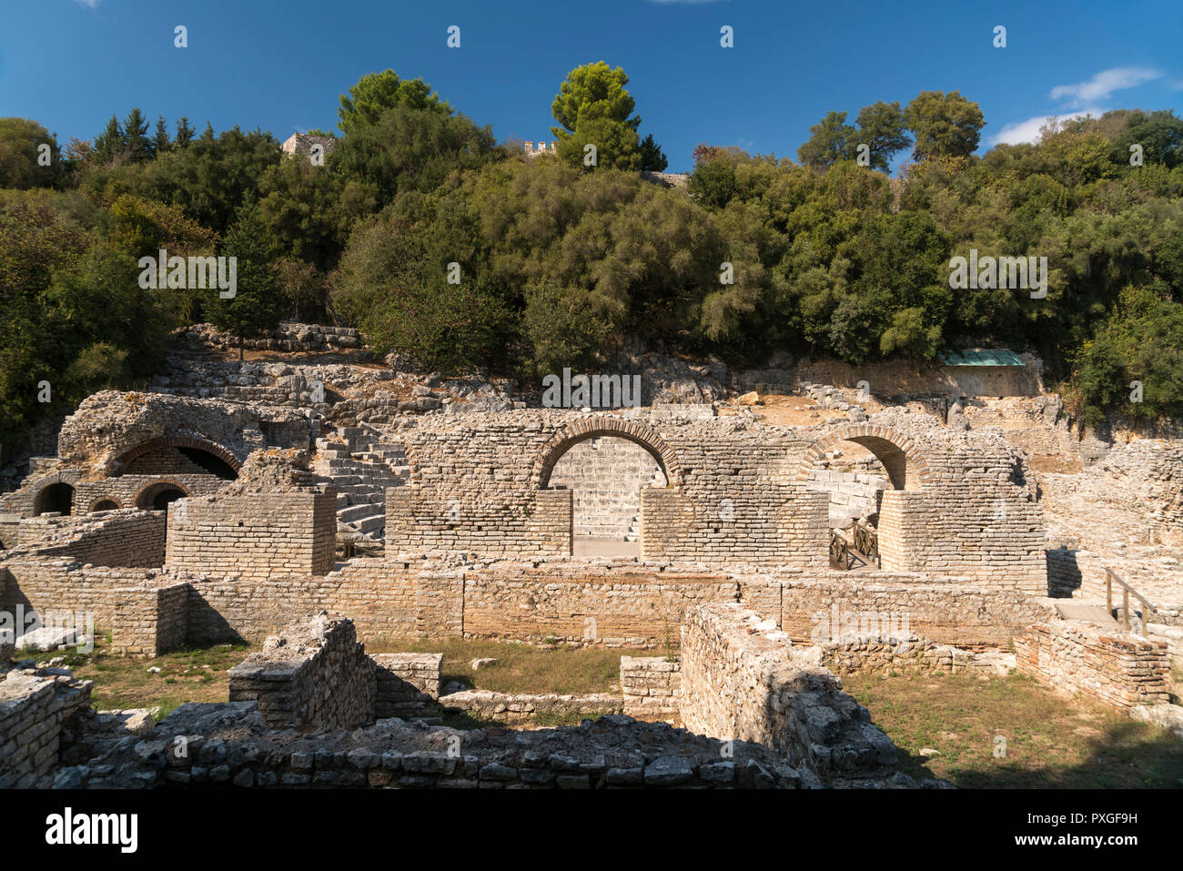 Asklepios-Heiligtum, Butrint, Albanien, Europa | Sanctuaire d'Asclépios en Buthrotum Butrint, Albanie, ou l'Europe Banque D'Images