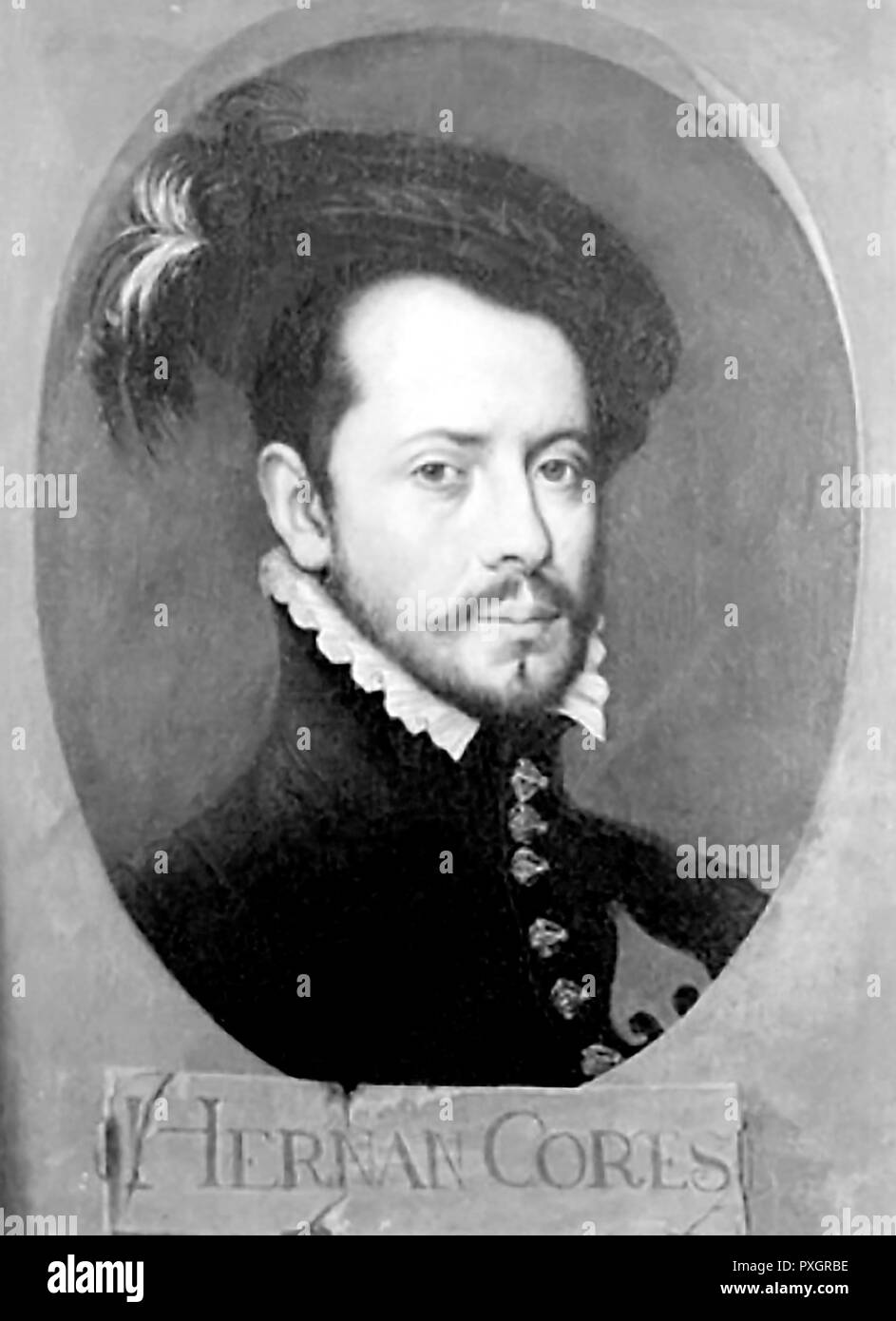 1485/1547-CONQUISTADOR HERNAN CORTES ESPAÑOL DE MEXIQUE. Auteur : anonyme. Emplacement : Archivo de Indias. Sevilla. Séville. L'ESPAGNE. Banque D'Images