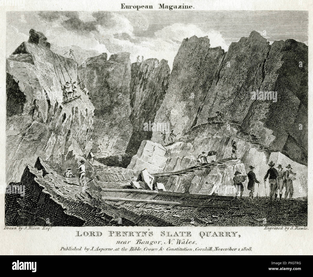 CARRIÈRE D'ARDOISE/PAYS DE GALLES Banque D'Images