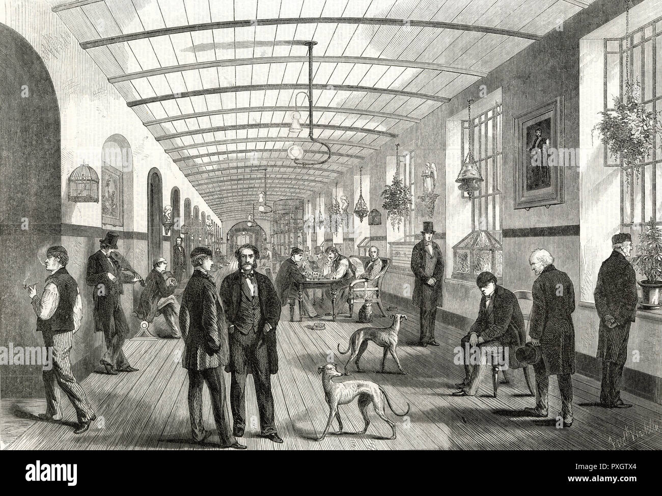 BETHLEHEM/GALERIE DES HOMMES 1860 Banque D'Images