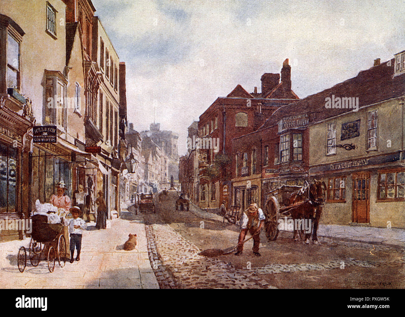 WINDSOR, RUE PEASCOD Banque D'Images
