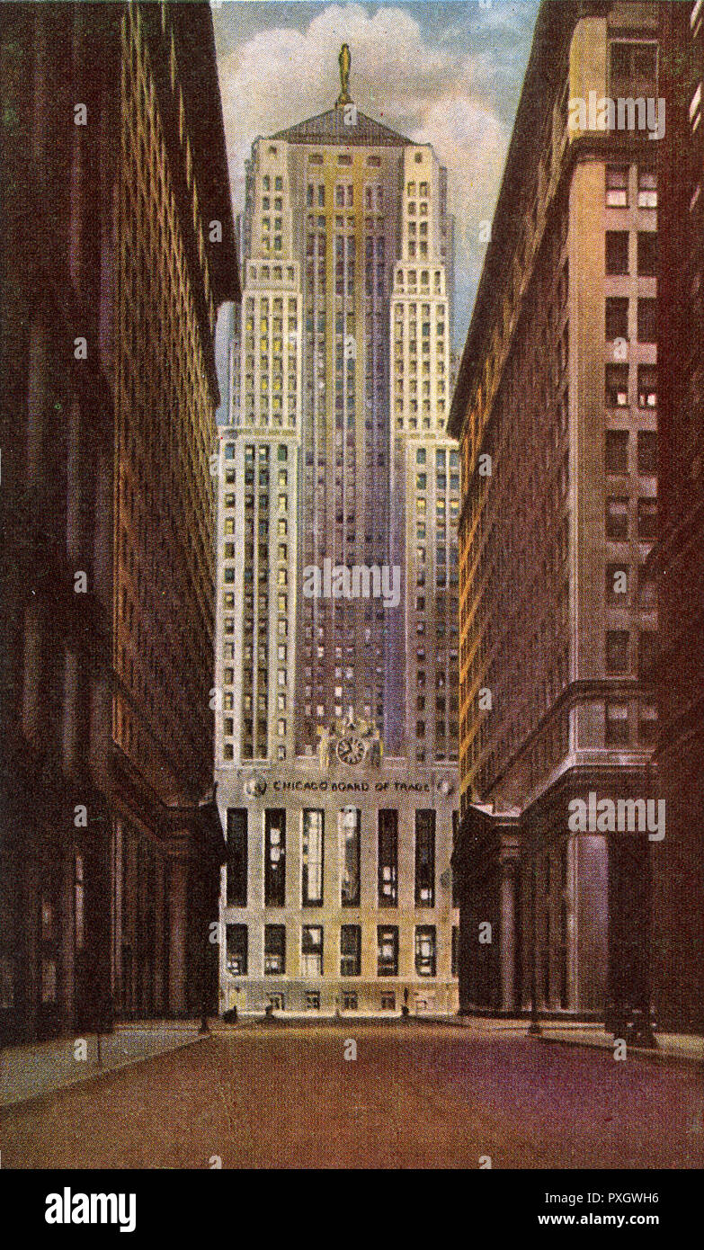 Chicago, Illinois, États-Unis - Board of Trade Building Banque D'Images