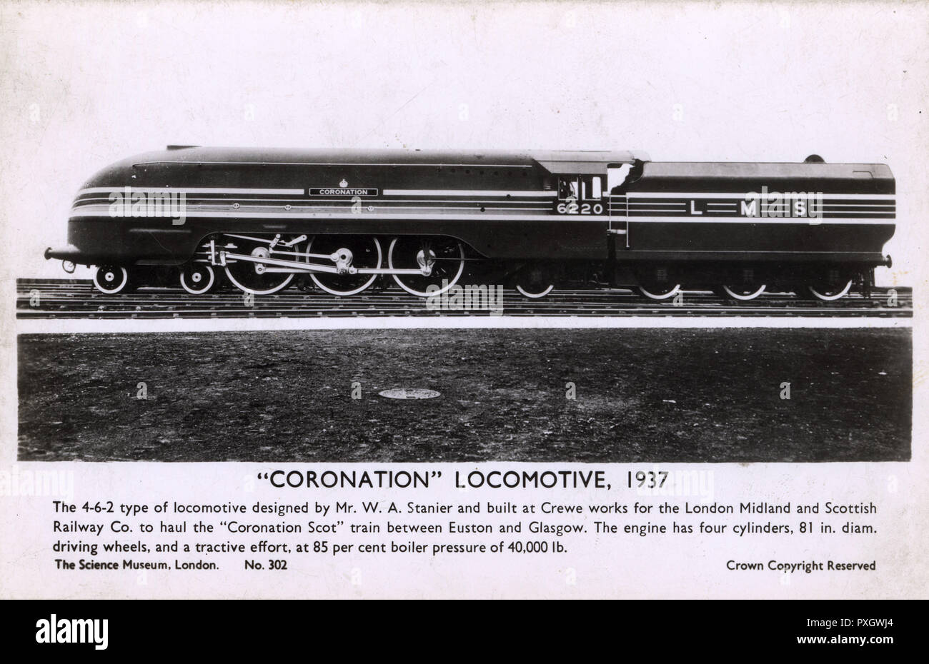 Coronation LMS Railway Locomotive Banque D'Images
