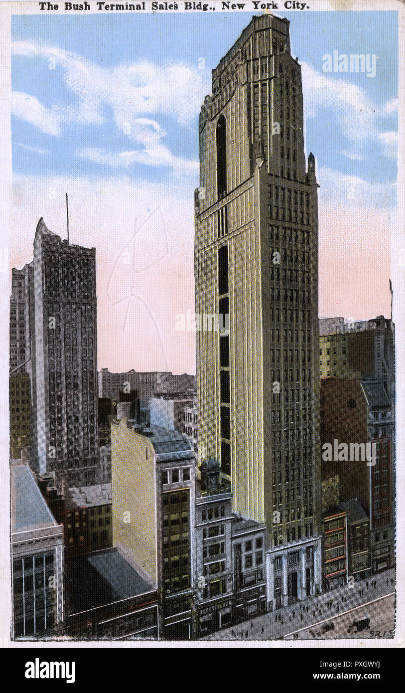 New York, USA - Bush Ventes Terminal Building sur la 42e rue, près de Broadway. Accueil du Club de l'acheteur. Date : vers 1920 Banque D'Images