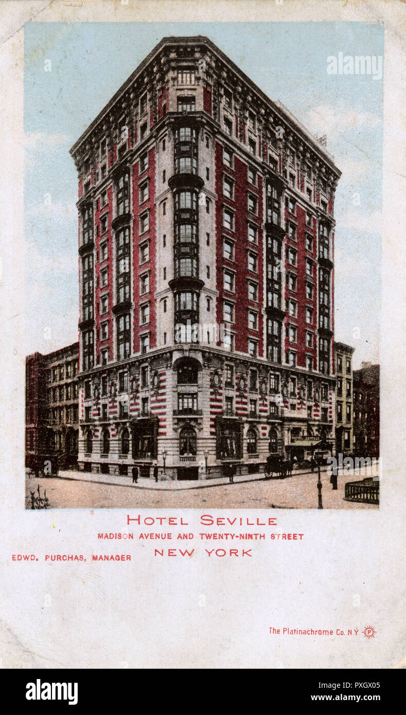 Hotel Seville, Madison Avenue et 29th Street, New York, Etats-Unis Banque D'Images