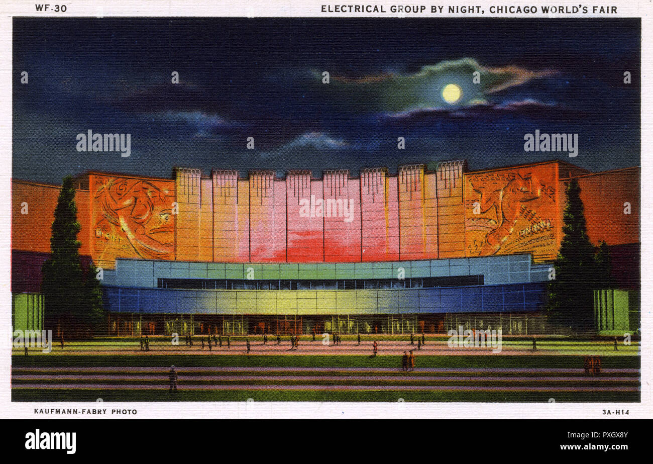 Chicago World's Fair - Electrical Group Banque D'Images