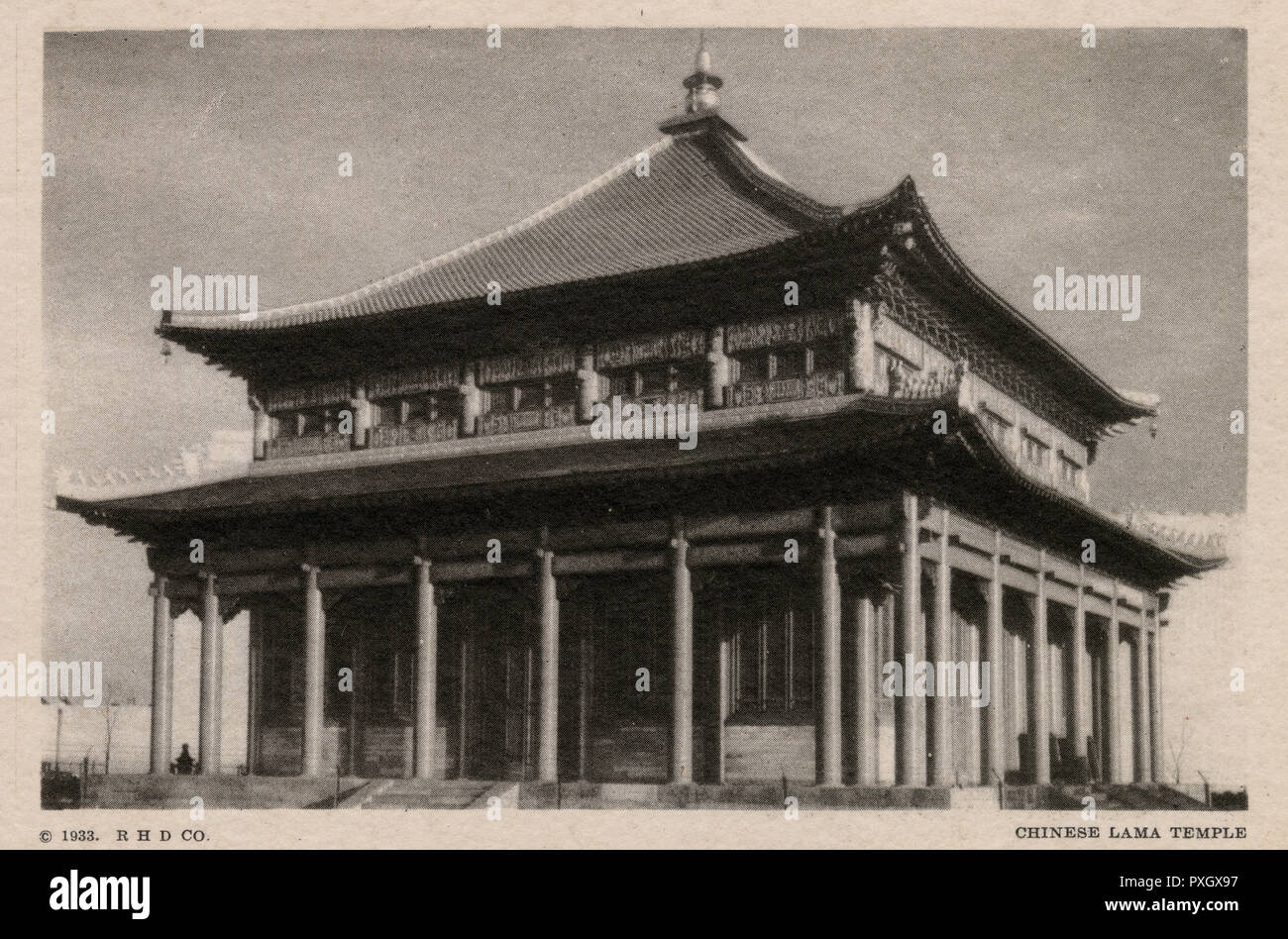 Chicago World's Fair - Temple lama chinois Banque D'Images