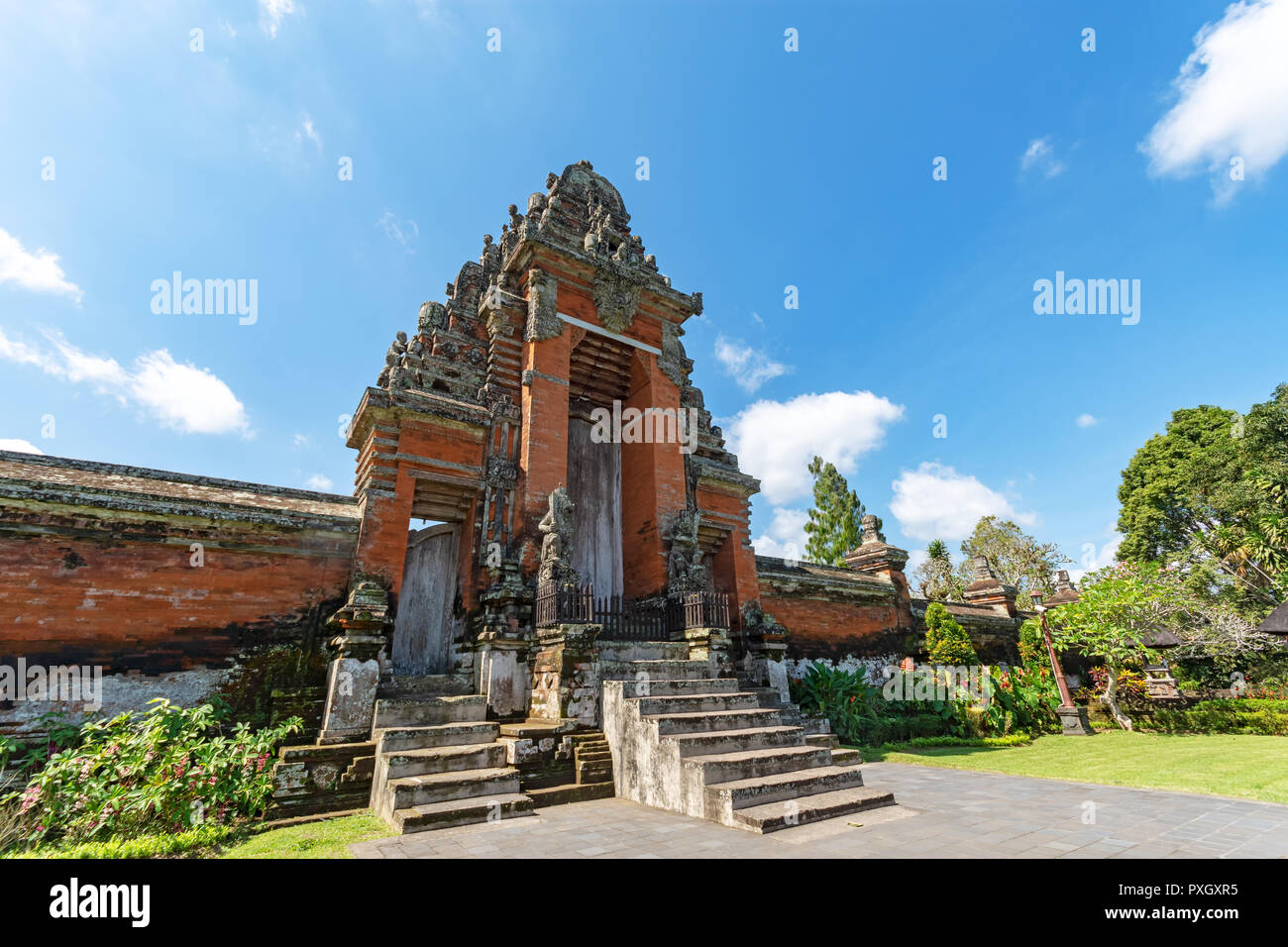 Temple de Taman Ayun, un temple royal de Mengwi Badung regency Empire situé dans l'un des lieux d'intérêt à Bali, Indonésie. Banque D'Images