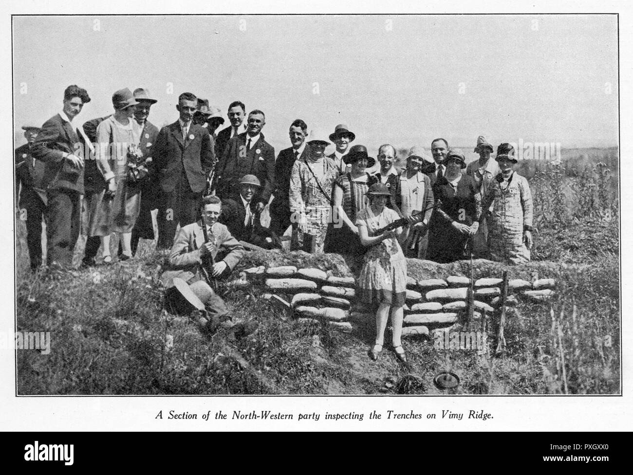 Champs de bataille de Pilgrims à la crête de Vimy, dans le nord de la France Banque D'Images