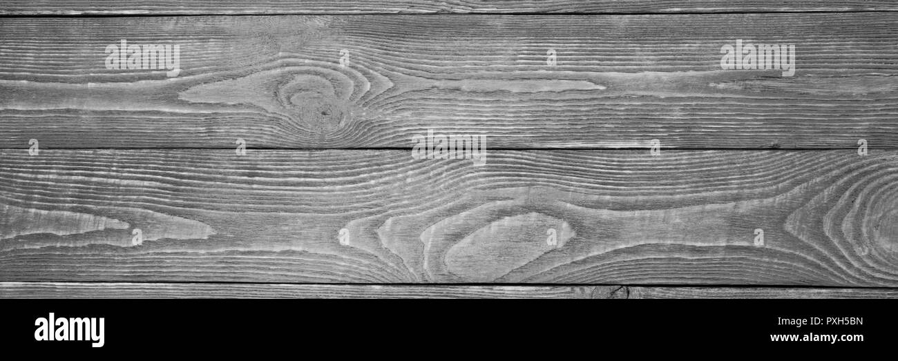 L'arrière-plan de la texture en bois conseils scolaires en noir et blanc. Étroit. Banque D'Images