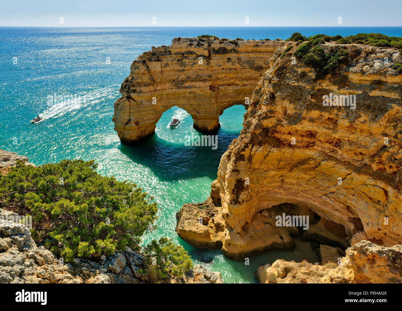 Praia da Marinha, Armacao de Pera, Algarve, Portugal Banque D'Images