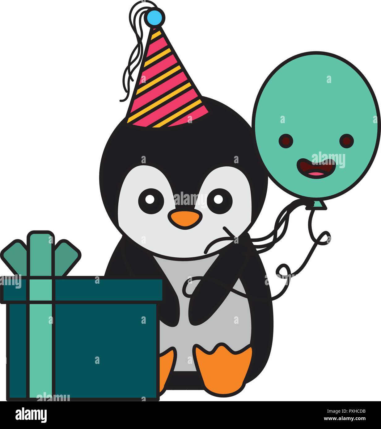 Joyeux Anniversaire Carte Pingouin Image Vectorielle Stock Alamy Joyeux Anniversaire Carte Pingouin Image Vectorielle Stock Alamy