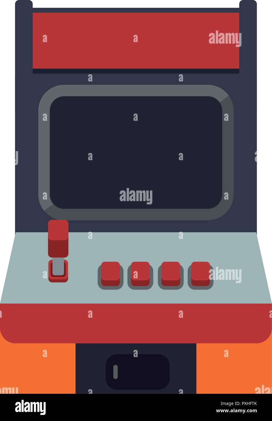 Machine de jeu vidéo rétro conception d'illustration vectorielle Illustration de Vecteur